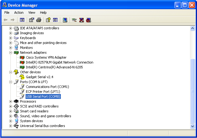 ftdi serial line