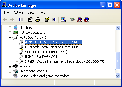 AT91 USB to Serial Converter